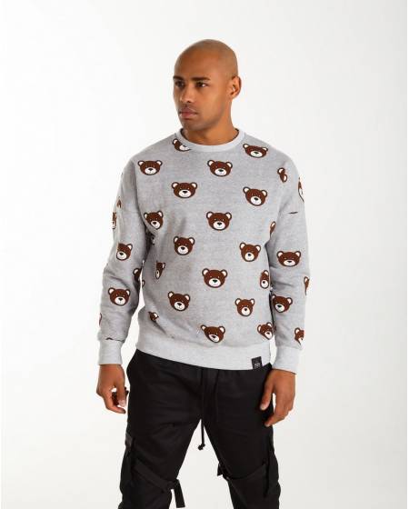 Світшоти принт Ведмеді сірий