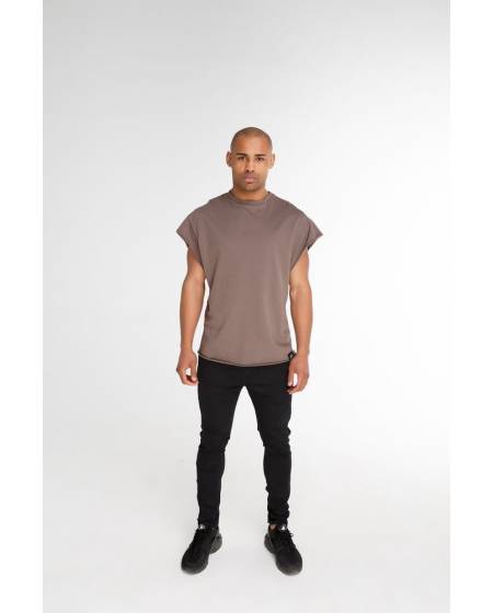 Безрукавка чоловіча котон коричнева