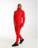 Лонгслив мужской хомут на флисе красный