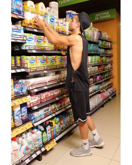 Майка чоловіча шнурівка чорна