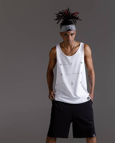 Майка принт genesis белая