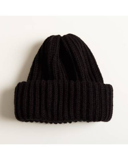 Шапка женская крупная вязка черная