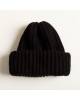 Шапка жіноча велика в'язка чорна