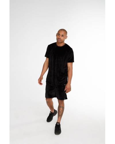 Шорты мужские велюр черные