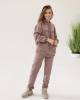 Women's pants OVERSIZE with embroidery est. MMXIII mocha