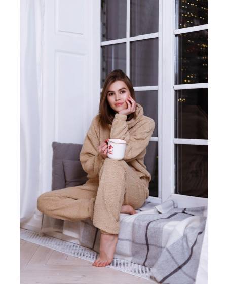 Штаны плюшевые бежевые