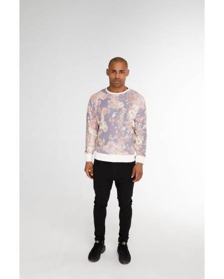 men's sweatshirt with floral print