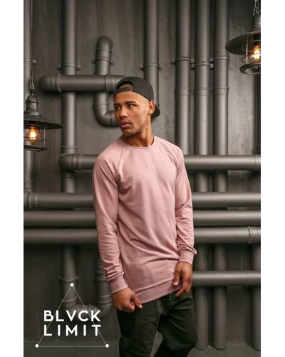 Свитшот мужской с замками по бокам розовый