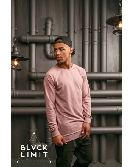 Світшот чоловічий з замками з боків рожевий