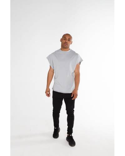 Безрукавка мужская коттон серая