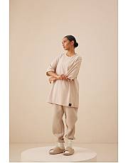 Футболка женская Color basic Tapioca 2