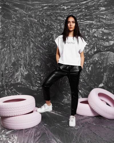 Футболка женская Psycho белая