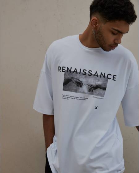 Футболка чоловіча RENAISSANCE white