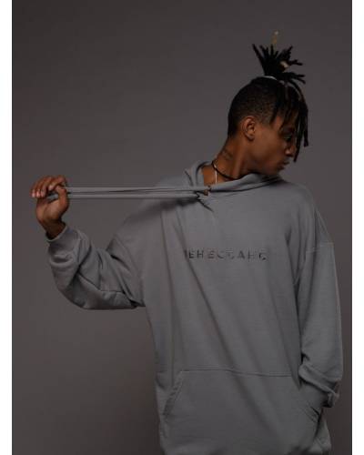 OVERSIZE hoody with RENAISSANCE embroidery gray