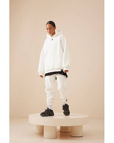 GROUNDED hoodie set White | women