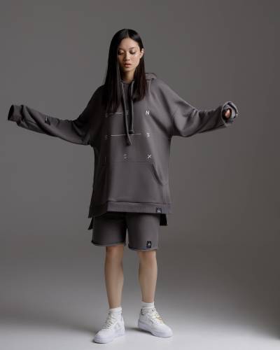 Шорти унісекс oversize GENESIS lava grey