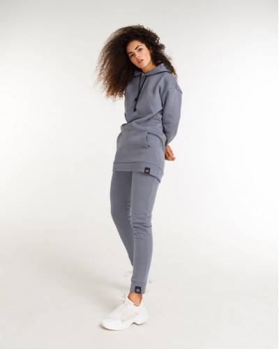 Штаны женские на флисе серые