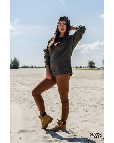 Світшоти жіночий oversize хакі