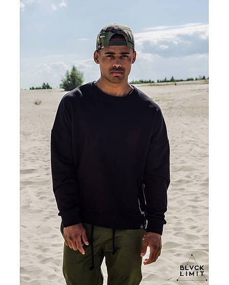 Свитшот мужской oversize черный