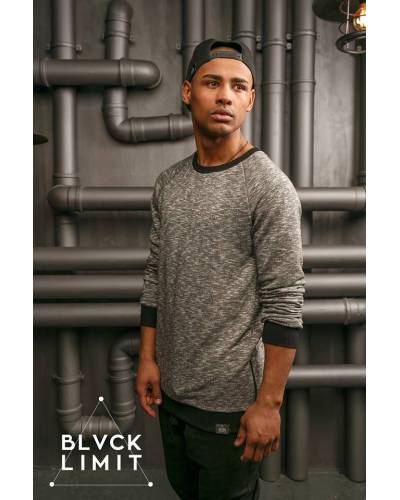 Свитшот мужской с замками по бокам серый