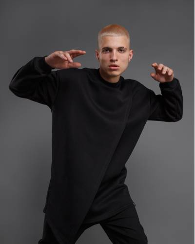 Asymmetrical long black