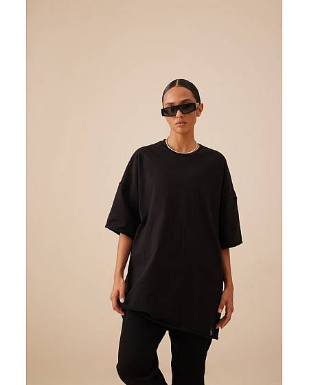 Woman's T-shirt Color basic Onyx