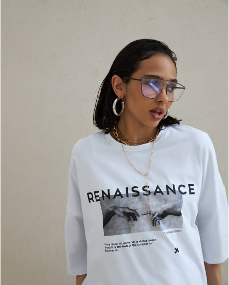 Women's T-shirt RENAISSANCE white