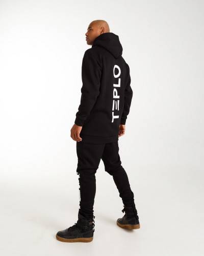 Худі чоловіче принт TEPLO чорне
