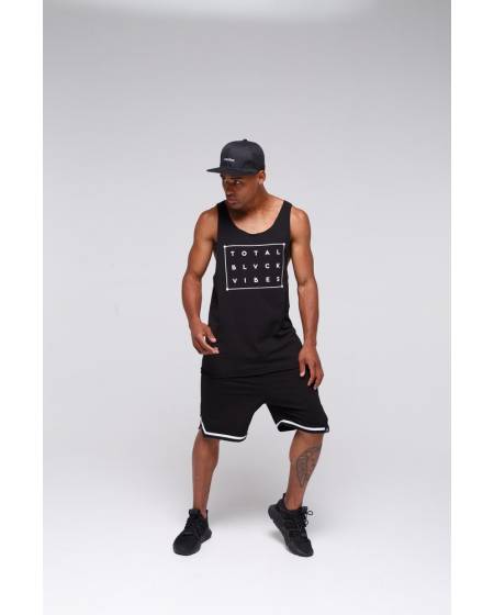 Майка чоловіча Total blvck vibes чорна