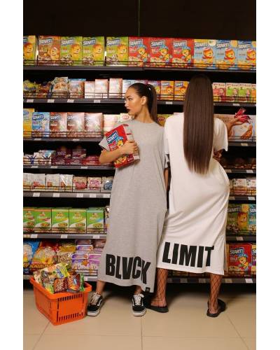 Платье Maxi print белое