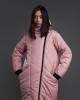 Пуховик жіночий ACE високе горло рожевий