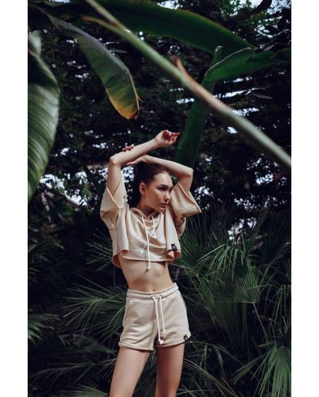 Шорти жіночі з високою посадкою Sand - бежеві