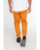 Штани чоловічі джогеры з лампасми жовті