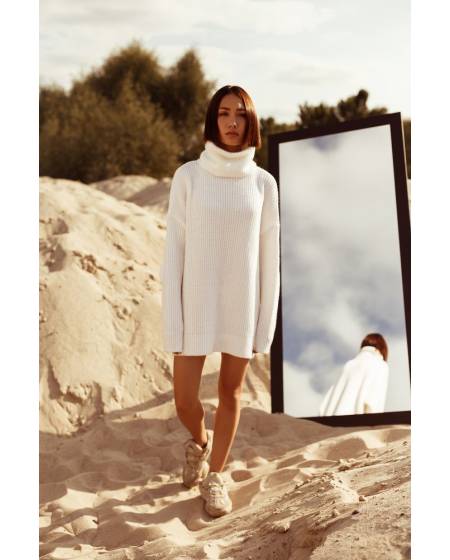 Sweater womens OVERSIZE white