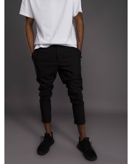 Брюки мужские мелкая в клетку черные