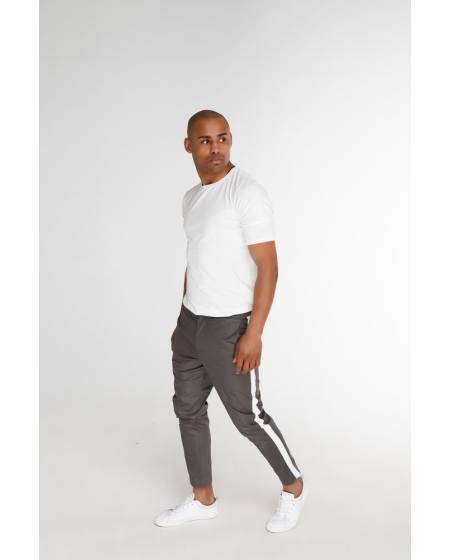 Брюки мужские с лампасами серые