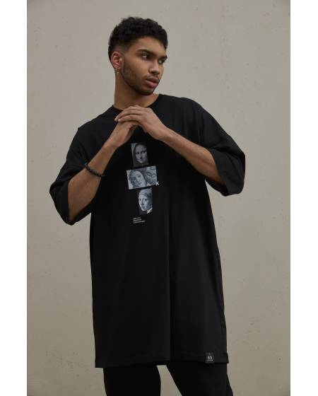 Футболка чоловіча Extra long FEMMES black