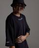 Футболка OVERSIZE с вышивкой BACK TO BLVCK черная