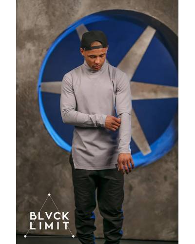 Гольф мужской трикотажный серый