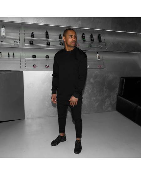 Лонгслив чоловічий Oversize чорний