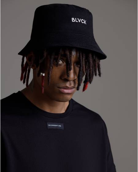 Panama black with blvck embroidery