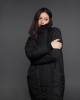 Пуховик женский ACE высокое горло черный