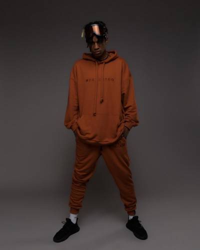 Штаны мужские OVERSIZE с вышивкой est. MMXIII карамель