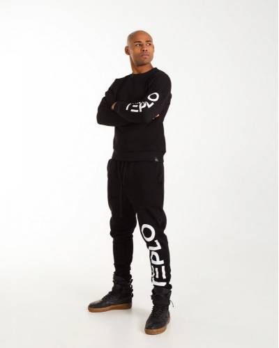 Teplo black trousers for men