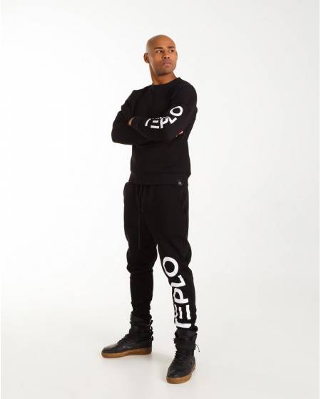 Штаны мужские принт TEPLO черные