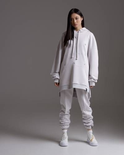 Oversize pants for women GENESIS smoke