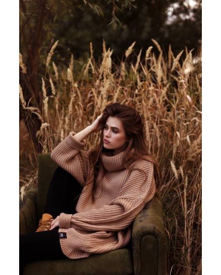 Women's OVERSIZE sweater - mocha