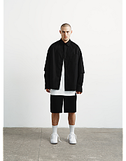 Рубашка Double sleeve черная мужская