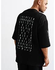 Футболка CODE: THIRTEEN black из плоного хлопка