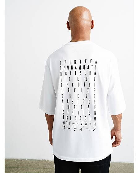Футболка CODE: THIRTEEN white из плоного хлопка